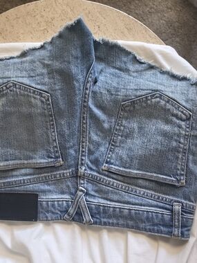 Volcom Light Blue Distressed Denim Cropped Jeans